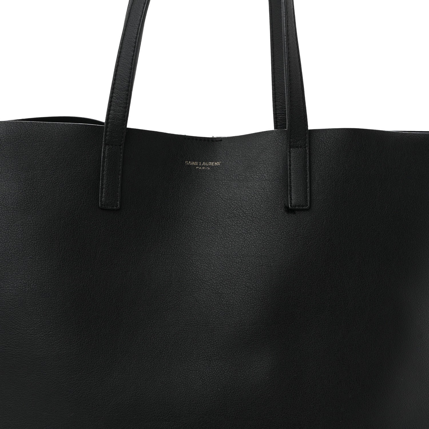 Calfskin Large Shopping Tote Black