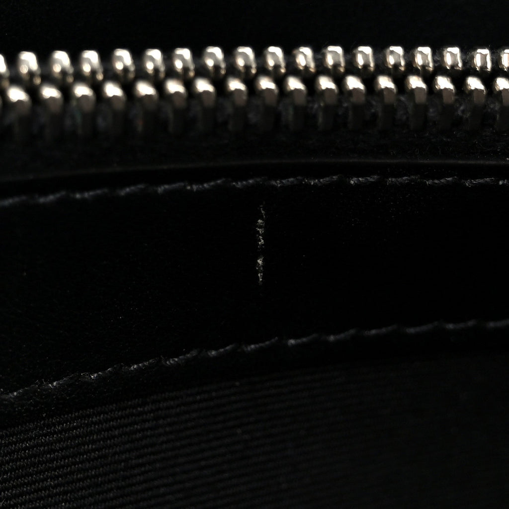 Calfskin Y Quilted Monogram Medium Loulou Chain Satchel Black