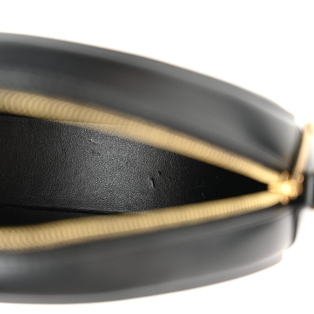 Smooth Calfskin Cuir Triomphe Oval Bag Black