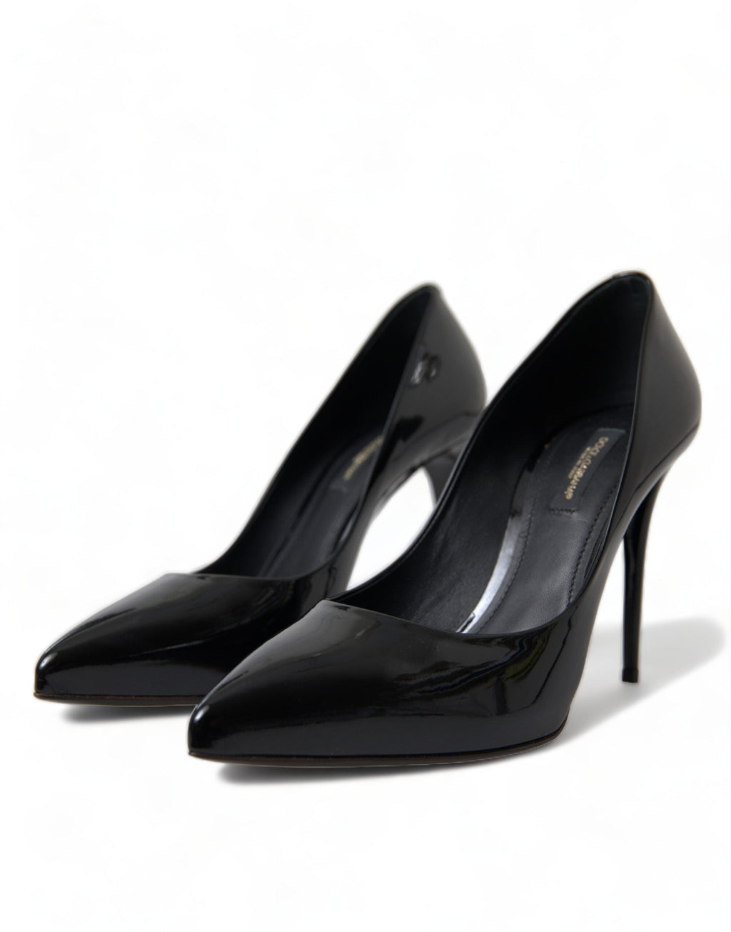 Dolce & Gabbana Black Patent Leather Pumps Heels Women's Shoes