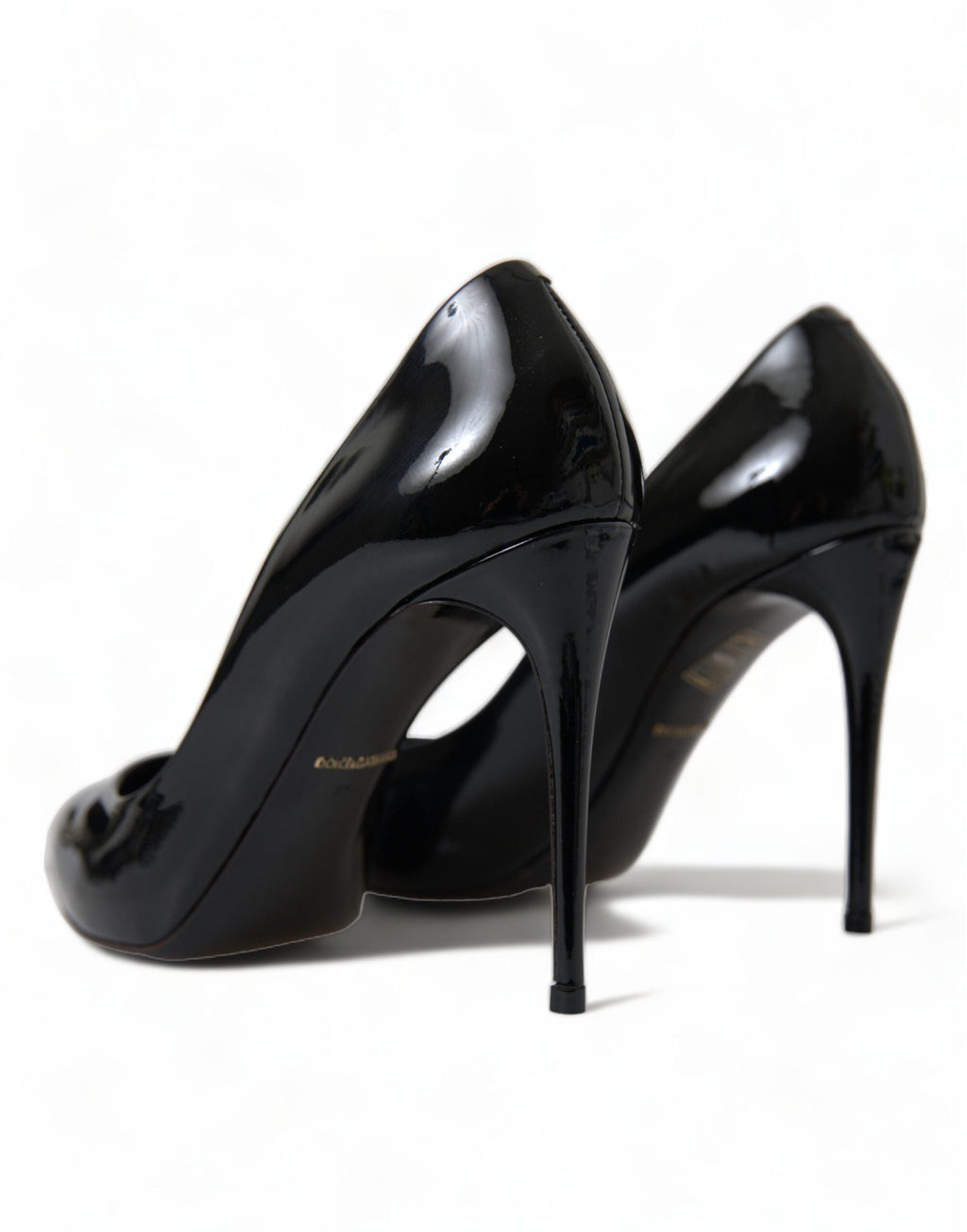 Dolce & Gabbana Black Patent Leather Pumps Heels Women's Shoes