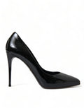 Dolce & Gabbana Black Patent Leather Pumps Heels Women's Shoes