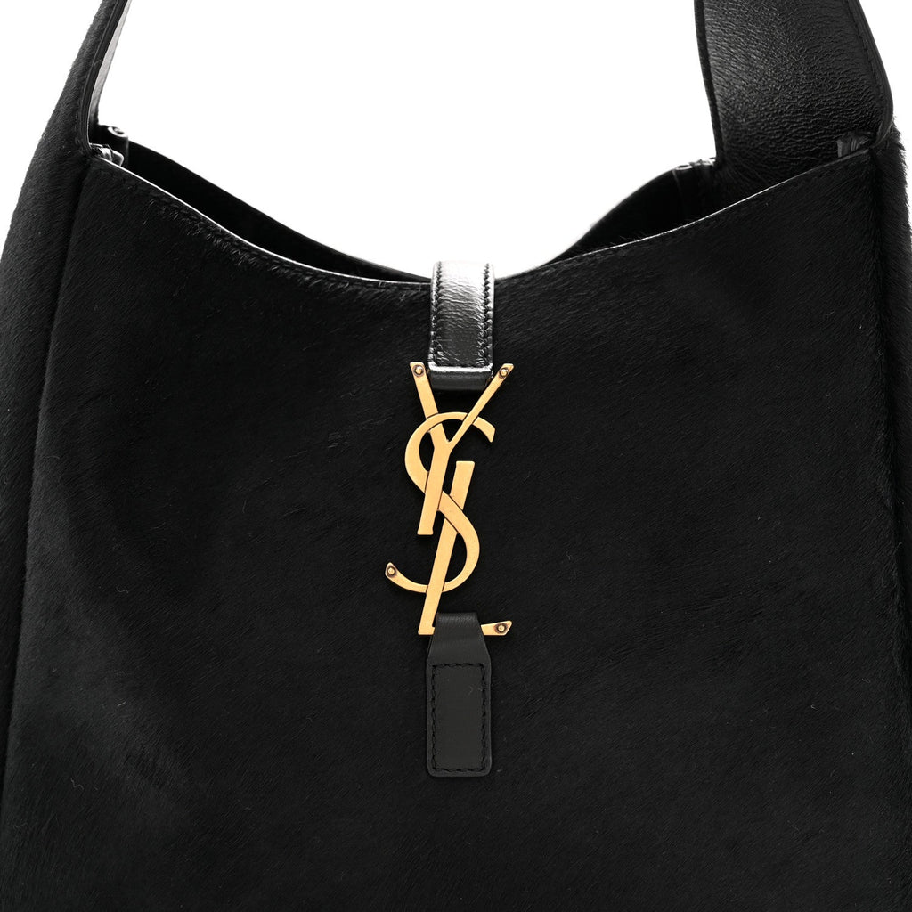 Calf Hair Small Le 5 A 7 Soft Hobo Black