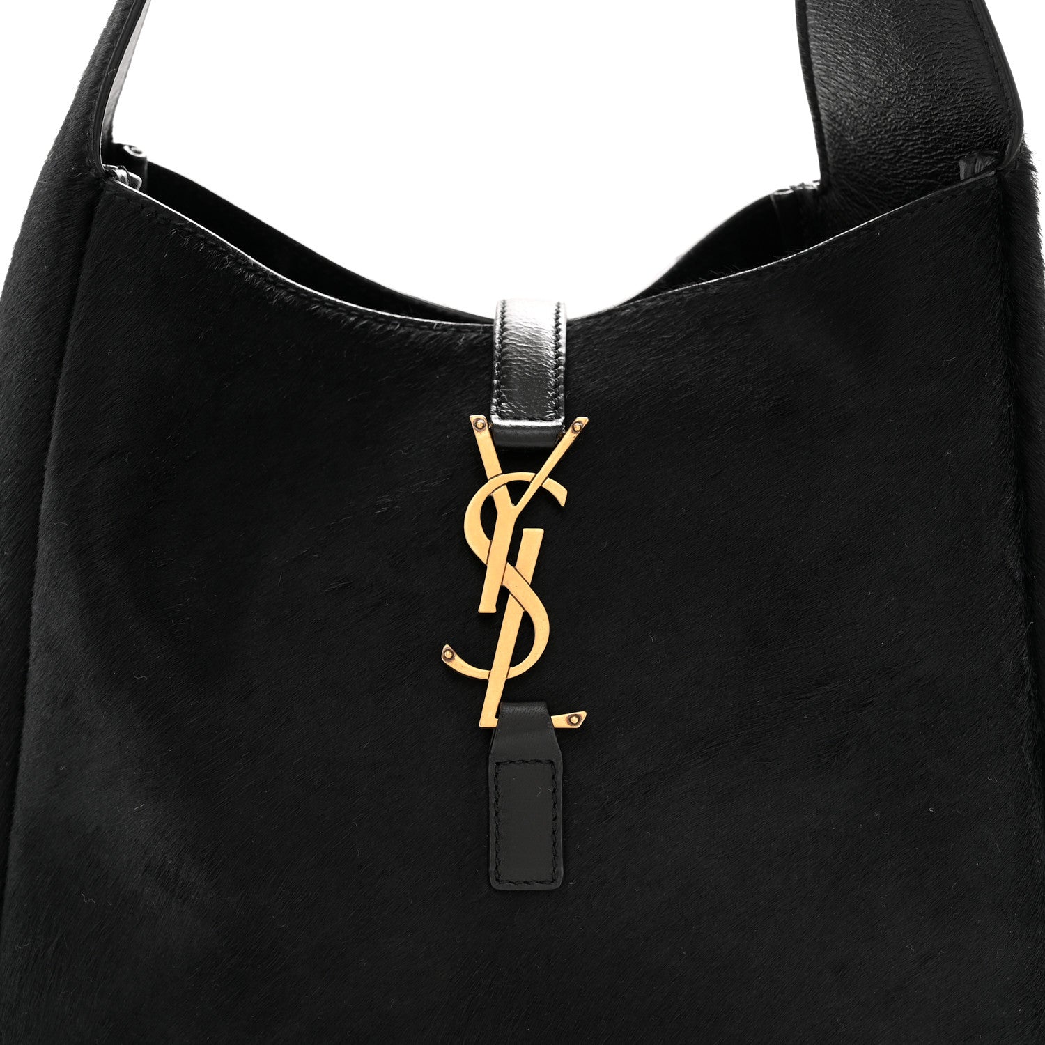 Calf Hair Small Le 5 A 7 Soft Hobo Black