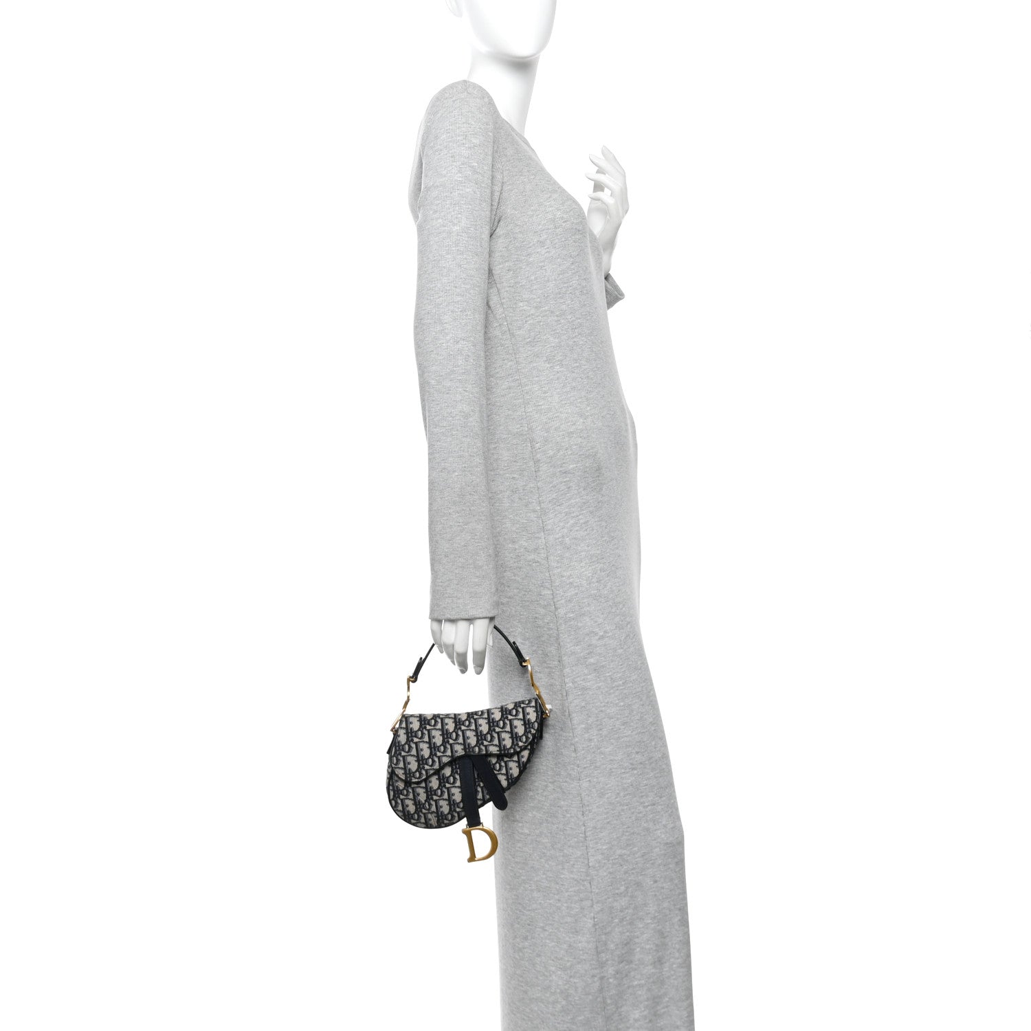 Oblique Mini Saddle Bag Blue