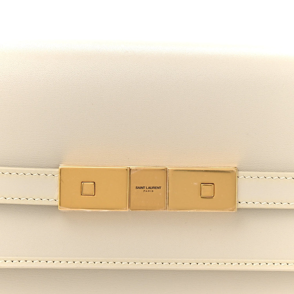 Smooth Calfskin Manhattan Shoulder Bag Crema Soft