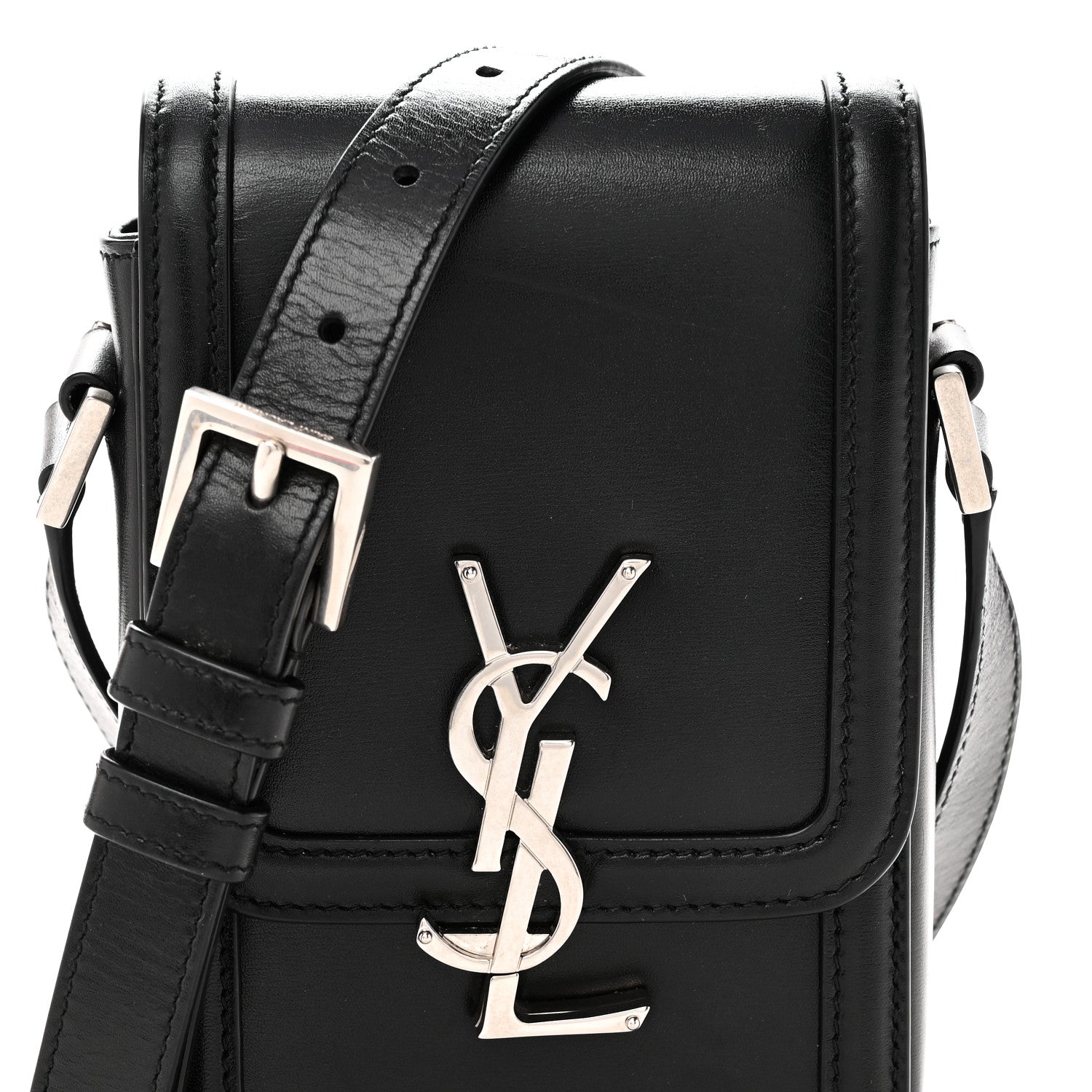 Smooth Calfskin Mini Solferino Satchel Black