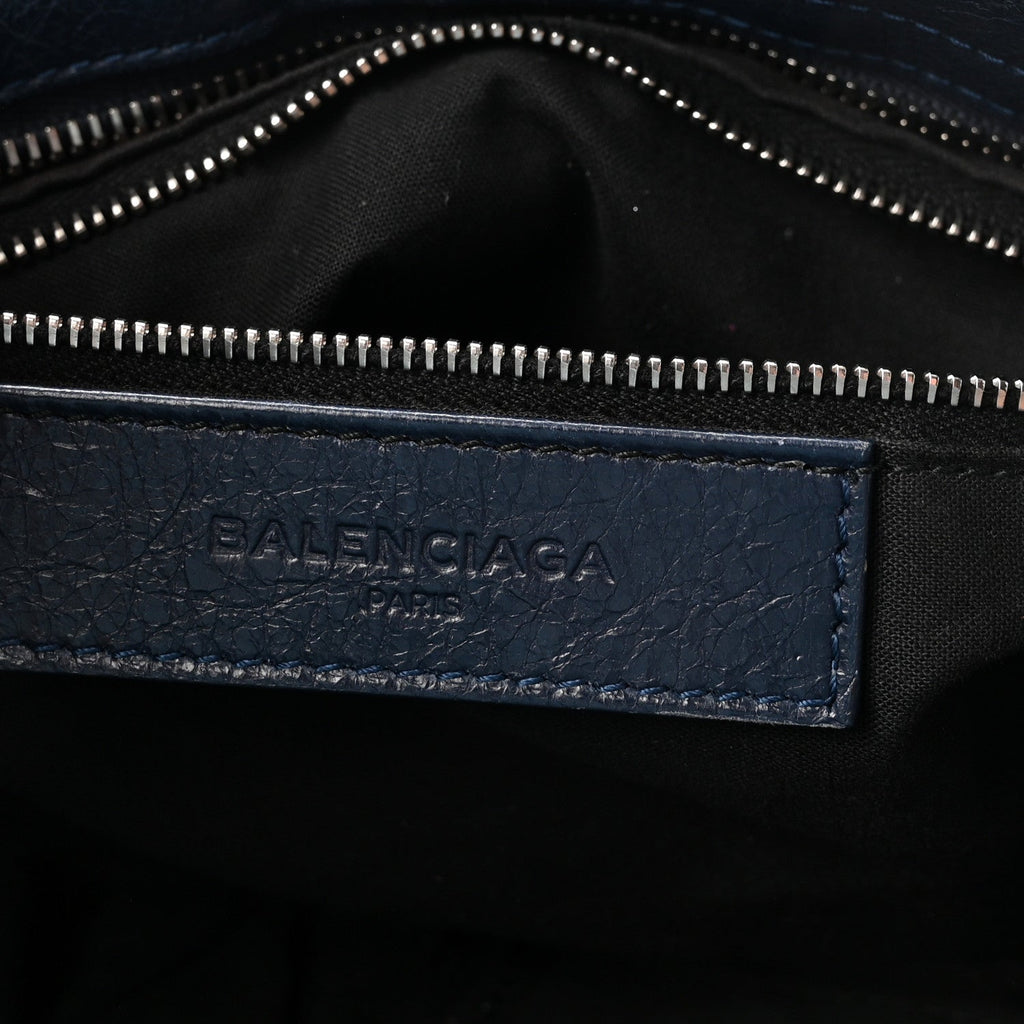 Agneau Giant 12 Silver Hardware City Bleu Obscur