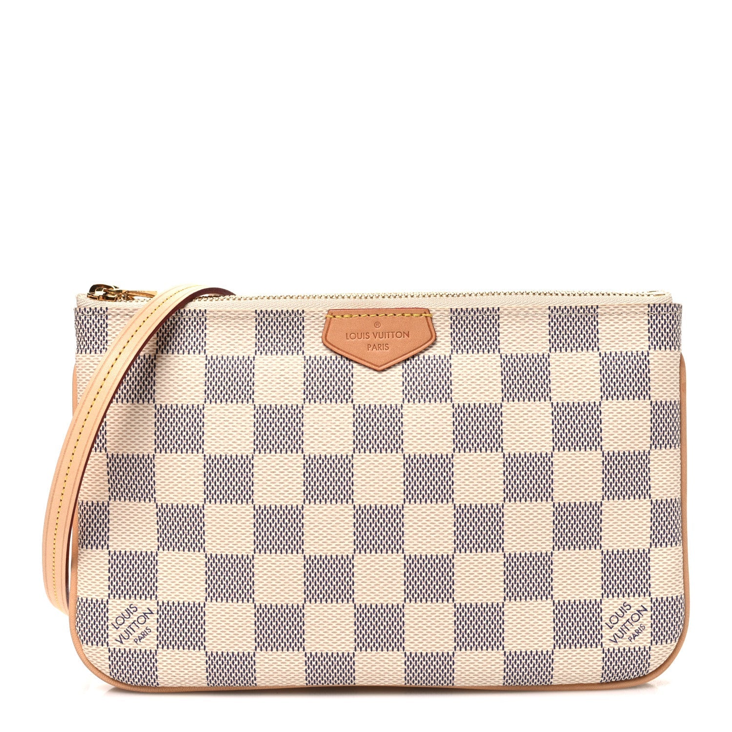 Damier Azur Double Zip Pochette