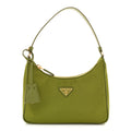 Re-Nylon Saffiano Mini Re-Edition 2005 Bag Ivy Green