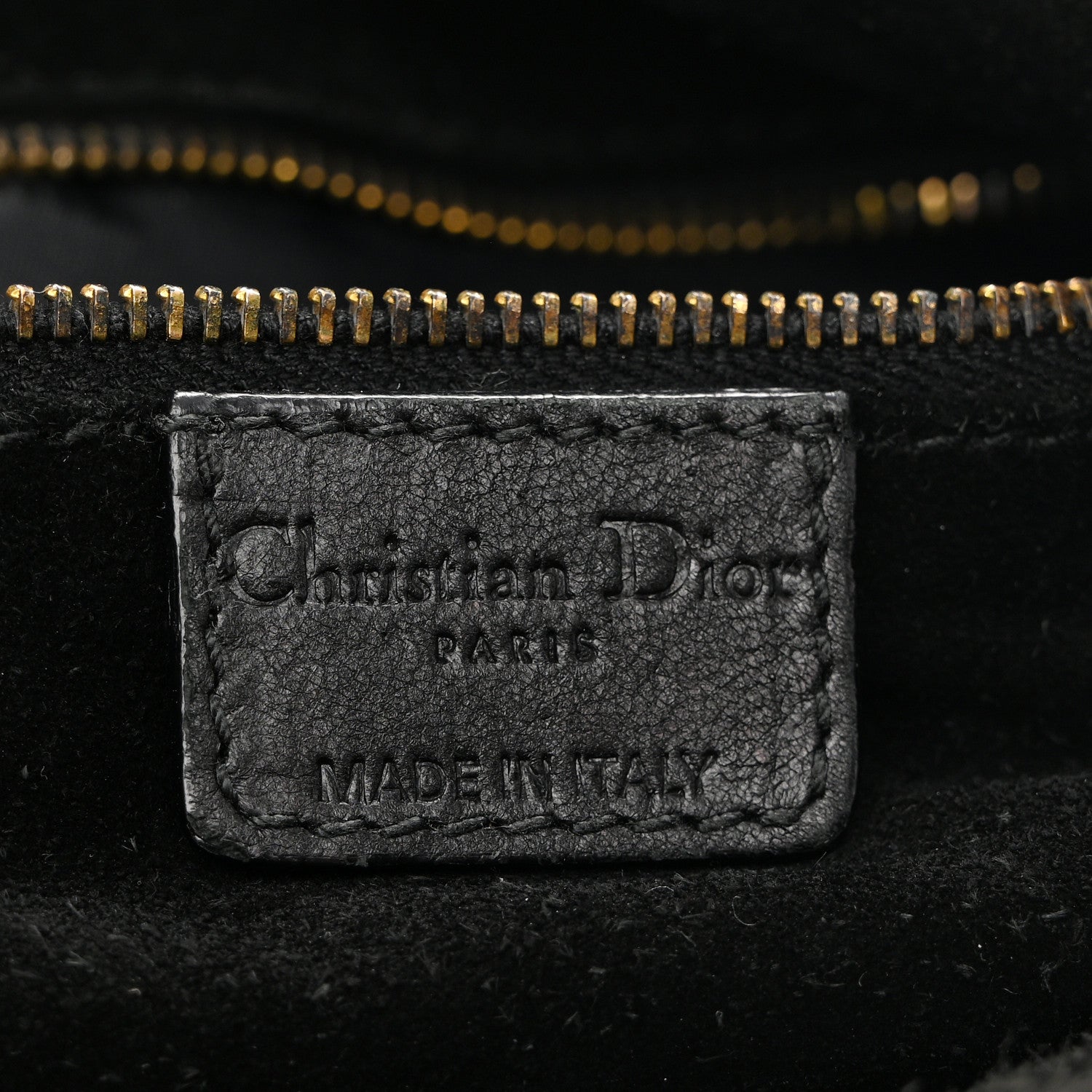 Lambskin Woven Dior Soft Shopping Tote Black