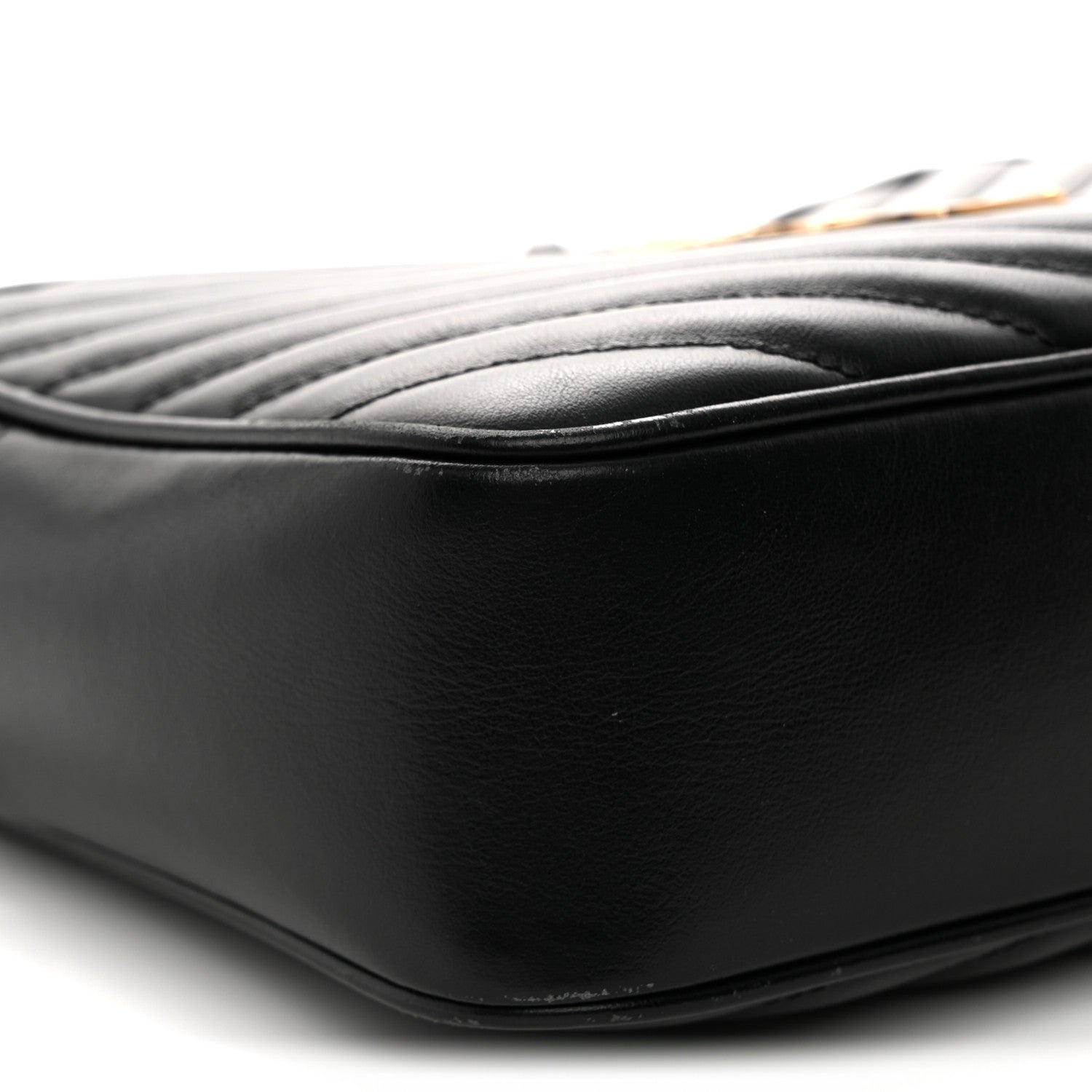 Calfskin Matelasse Monogram Lou Camera Bag Black