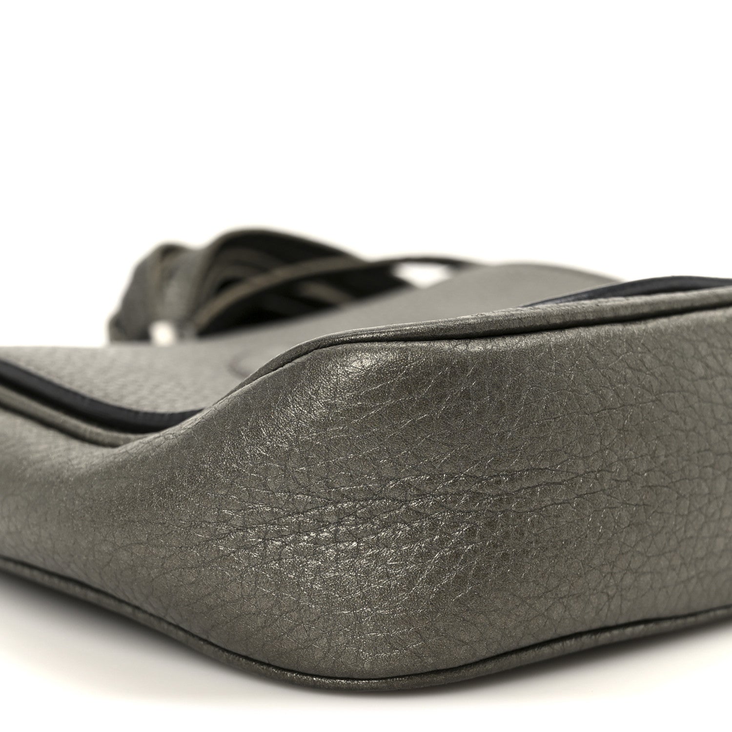 Metallic Pebbled Calfskin Small Soho Flap Crossbody Sasso