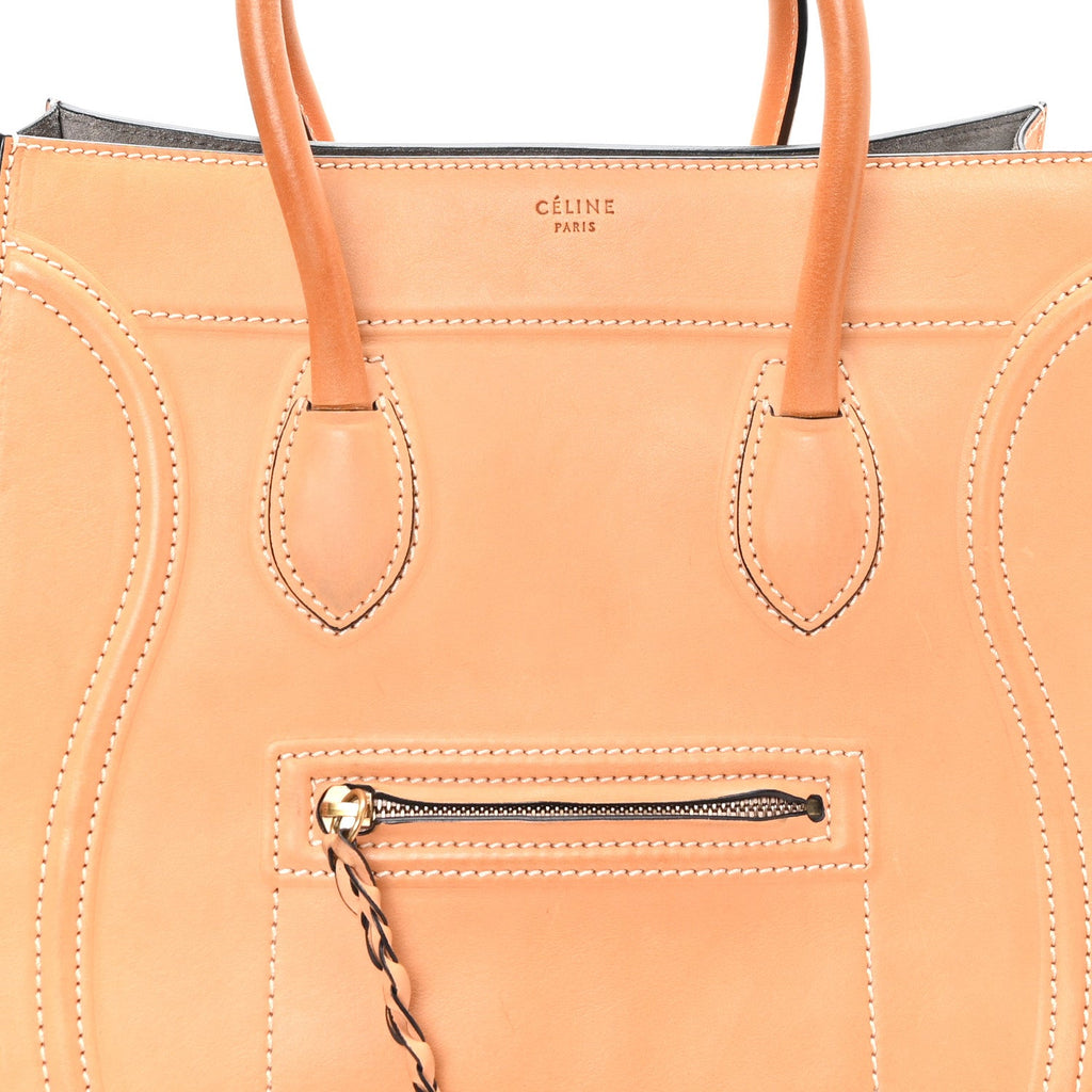 Natural Calfskin Medium Phantom Luggage Beige