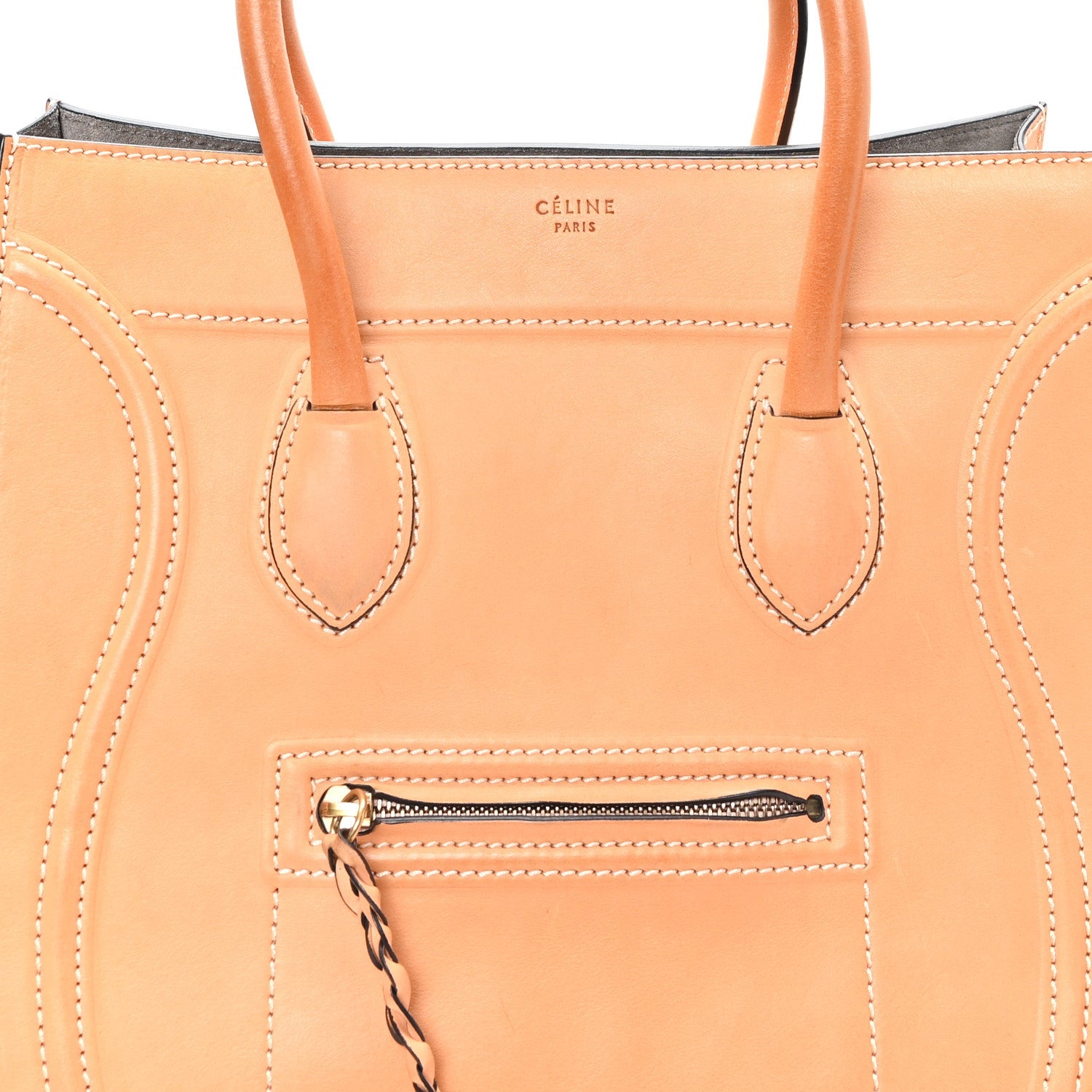 Natural Calfskin Medium Phantom Luggage Beige