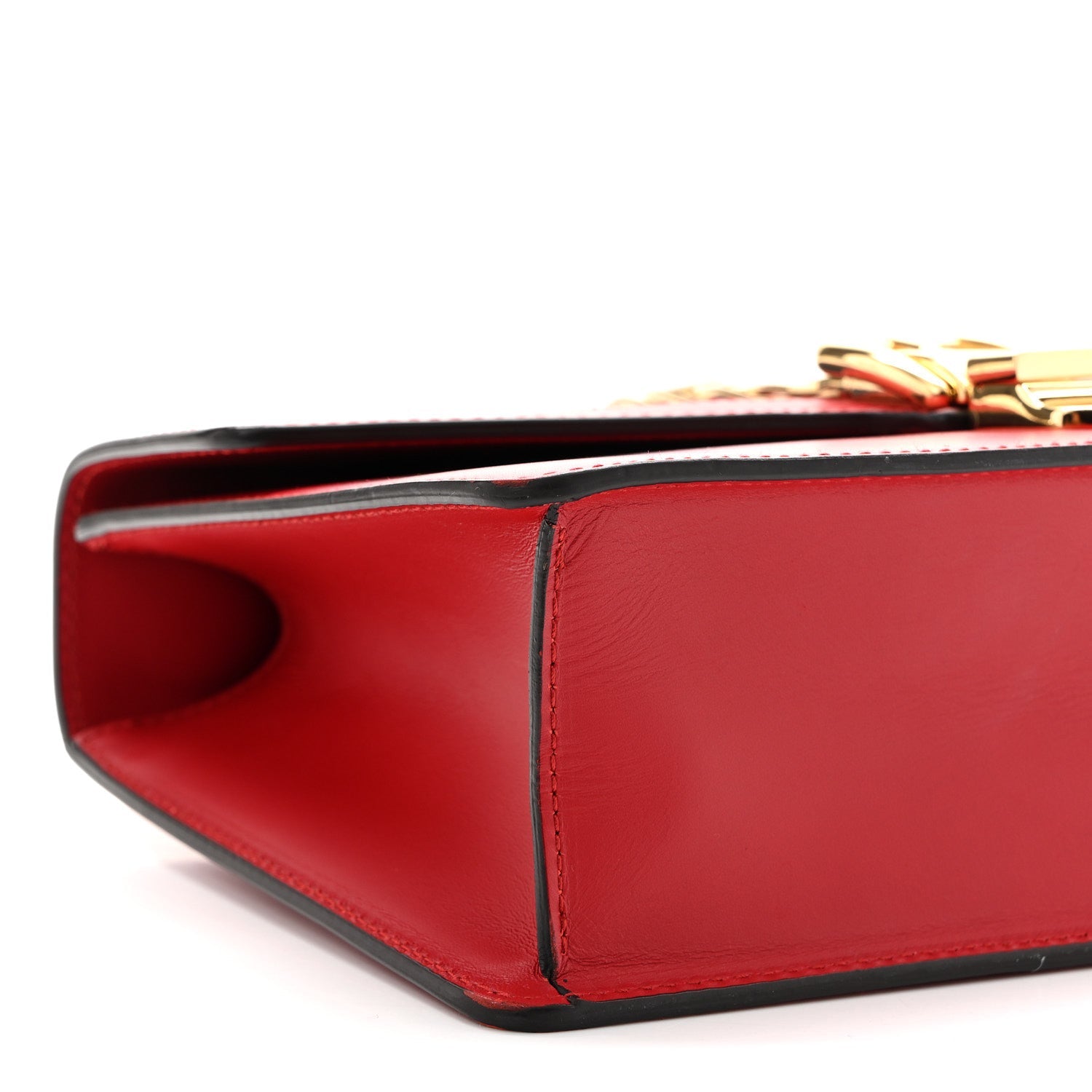 Calfskin Small Sylvie Shoulder Bag Hibiscus Red