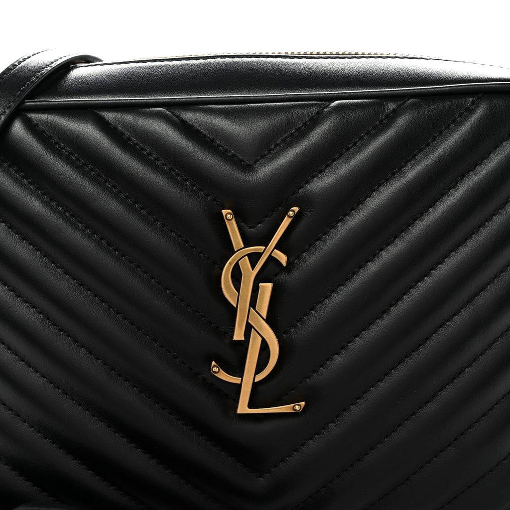 Calfskin Matelasse Monogram Lou Camera Bag Black