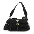 Re-Nylon Medium Explore Shoulder Bag Black