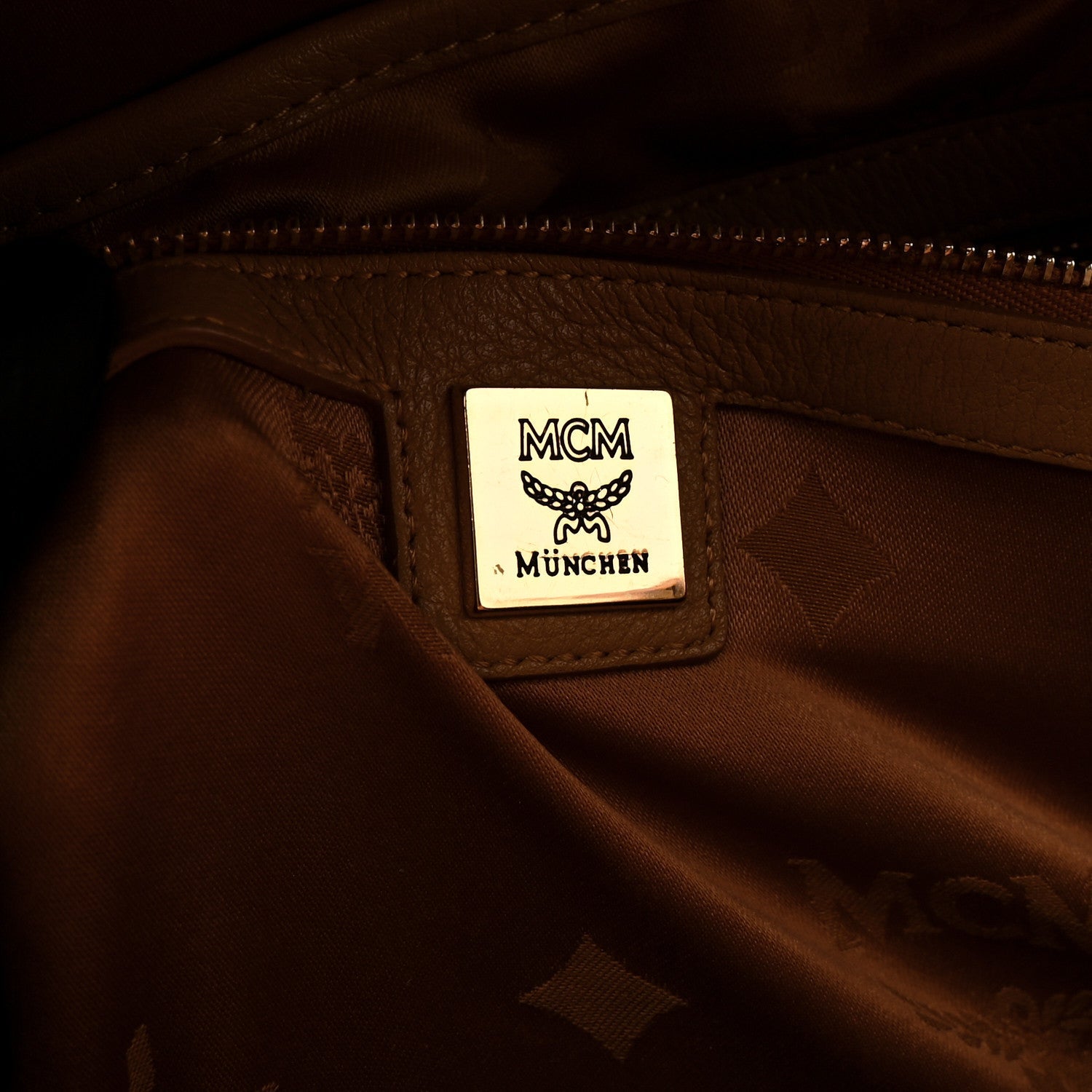 Visetos Studded Medium Dual Stark Backpack Cognac