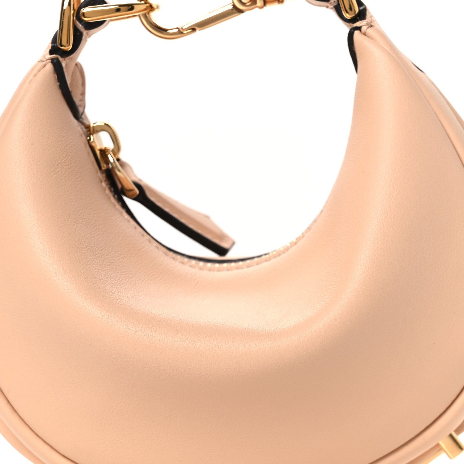 Vitello Grace Matte Nano Fendigraphy Hobo Charm Light Rose
