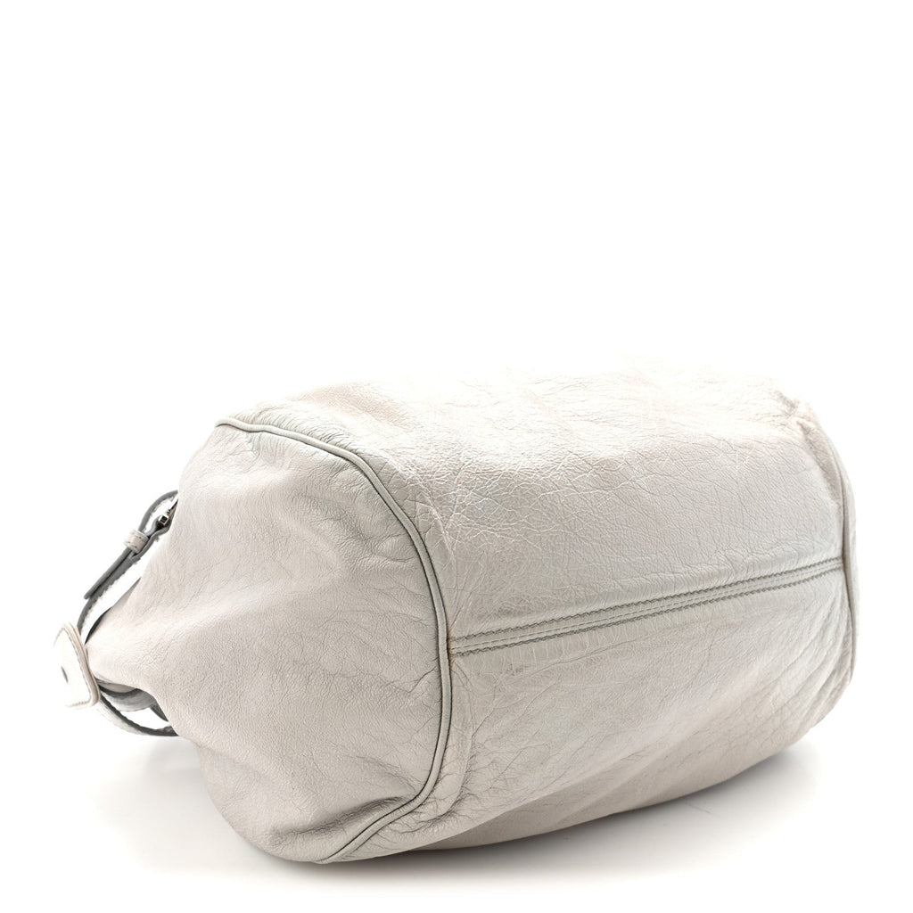 Calfskin Marisa Shoulder Bag Grey
