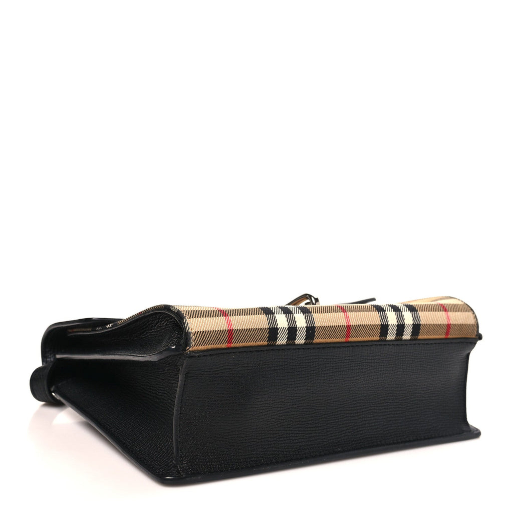 Derby Calfskin Vintage Check Small Macken Crossbody Bag Black