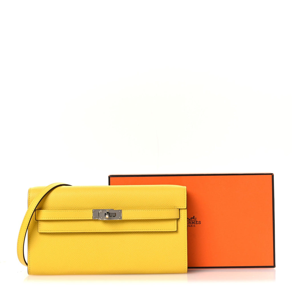 Epsom Kelly Wallet To Go Jaune De Naples