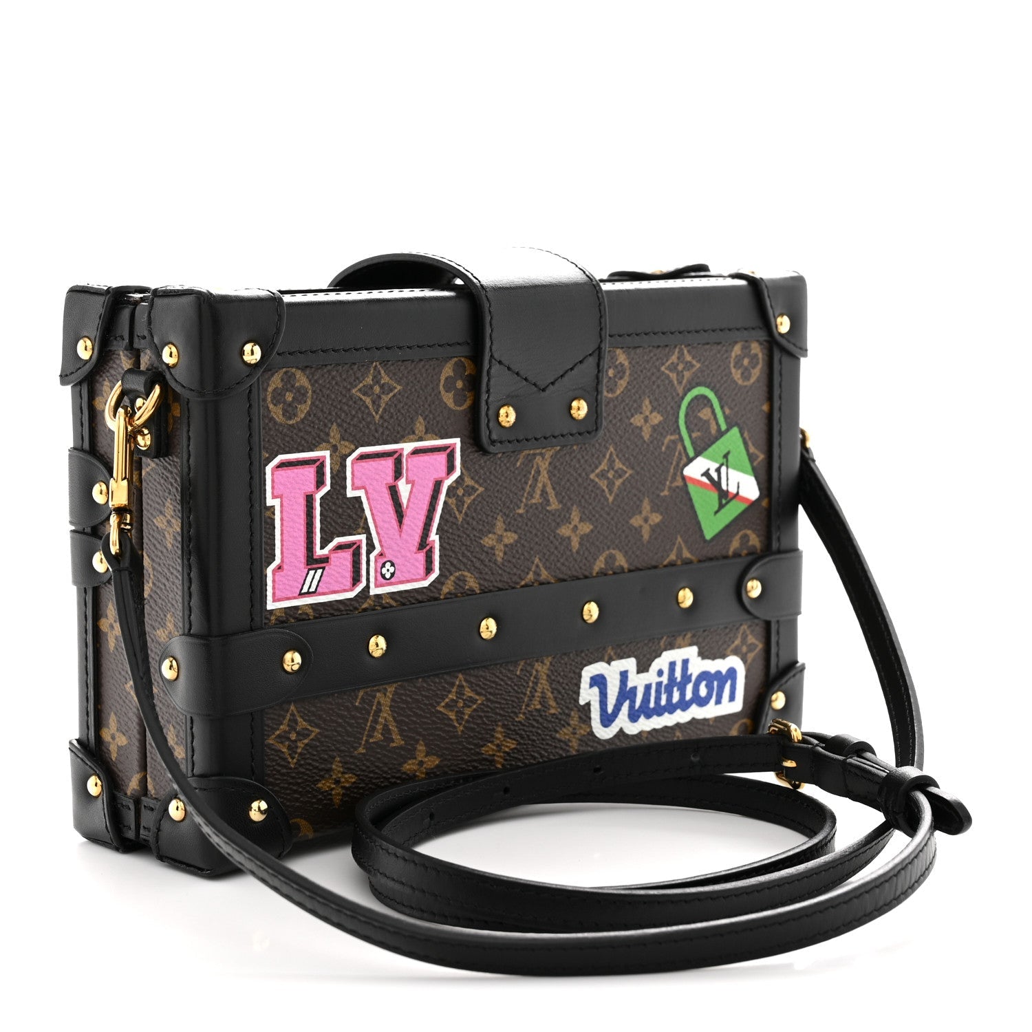 Monogram Patches Petite Malle Black