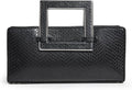STAUD Women's Shirley Metal Handle Clutch, Black