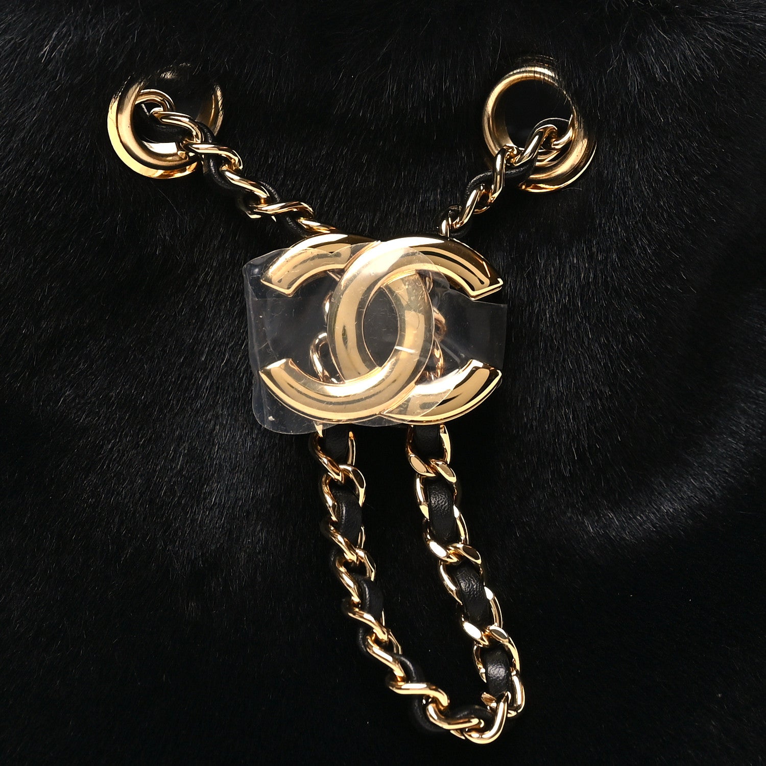 Pony Hair Mini Chanel 25 Handbag Black