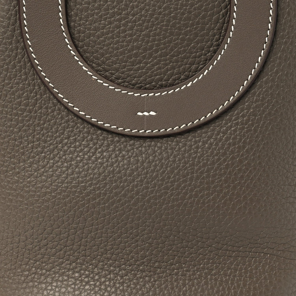 Taurillon Clemence Swift In-The-Loop 18 Bag Etoupe