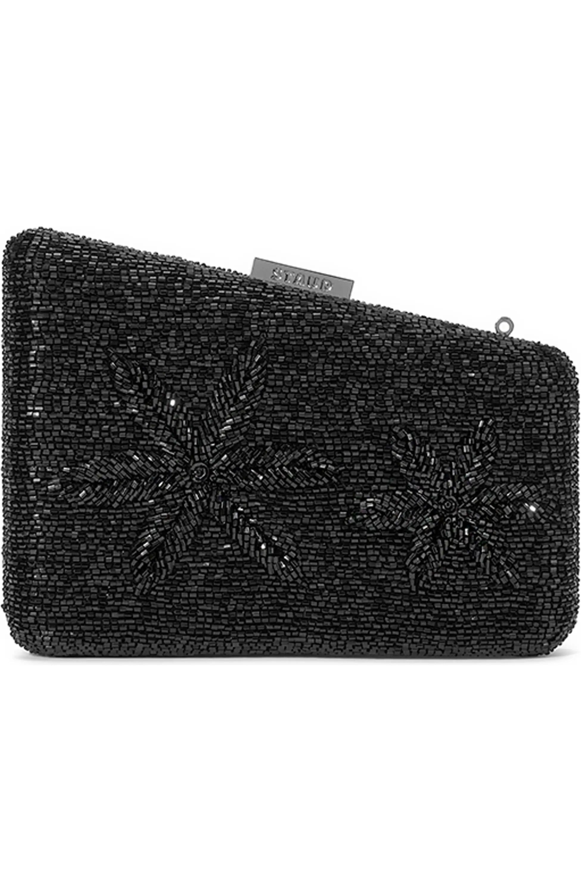 Staud Women's Carmella Beaded Clutch, Black Starfish