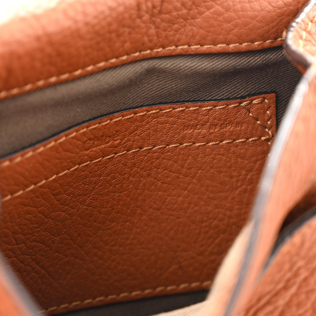 Calfskin Mini Marcie Round Crossbody Bag Tan