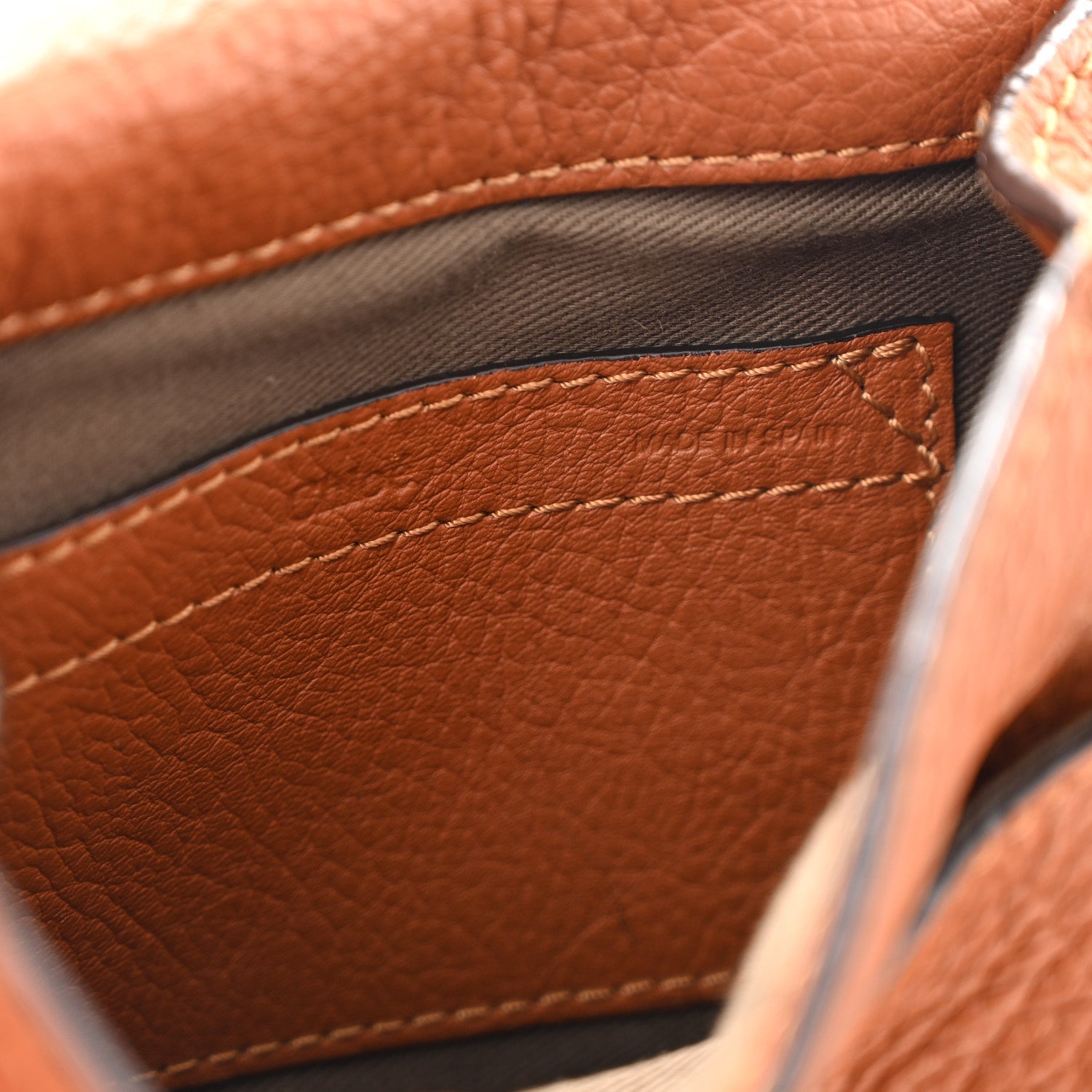 Calfskin Mini Marcie Round Crossbody Bag Tan
