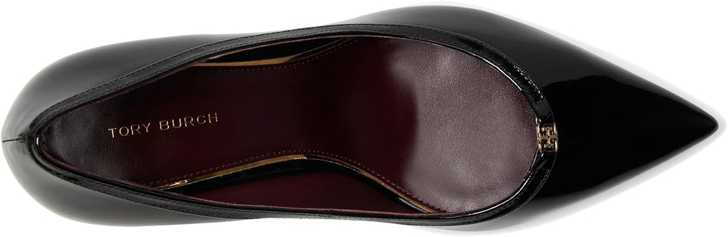 Tory Burch Women's Double T Buckle 80mm Pump, Perfect Black