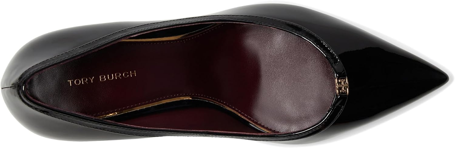 Tory Burch Women's Double T Buckle 80mm Pump, Perfect Black