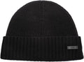 Hugo Boss Men's Fati Ribbed Knit Beanie, Black