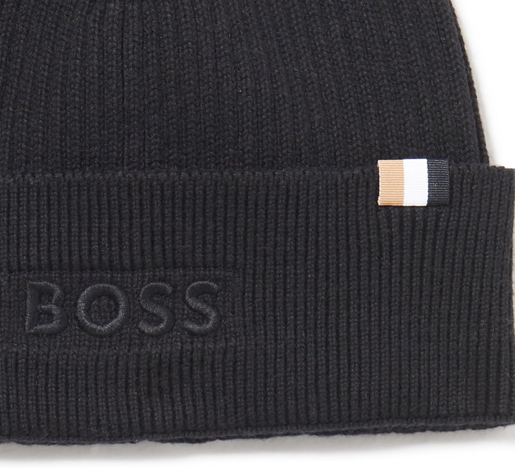 Hugo Boss Men's Magico Beanie, Black