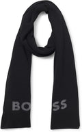 Hugo Boss Men's Elio Scarf, Black One Size Black