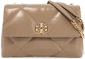 Tory Burch Women's Kira Convertible Diamond Quilt Shoulder Bag, Taupe Oak