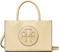Tory Burch Women's Ella Bio Patent Mini Tote, Vanilla Soft Serve