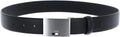 Hugo Boss Men's Storm Icon Plaque Buckle Belt, Black Black