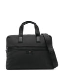 Hugo Boss Men's Ray Top Handle Document Case, Black