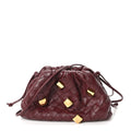Nappa Intrecciato Studded The Mini Pouch Barolo