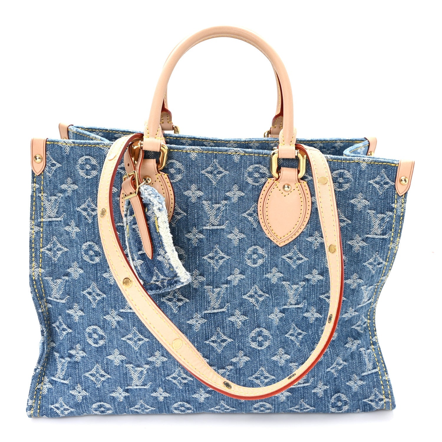 Monogram Denim Onthego MM Blue