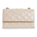 Tory Burch Women's Fleming Shoulder Bag, Vanilla Soft Serve