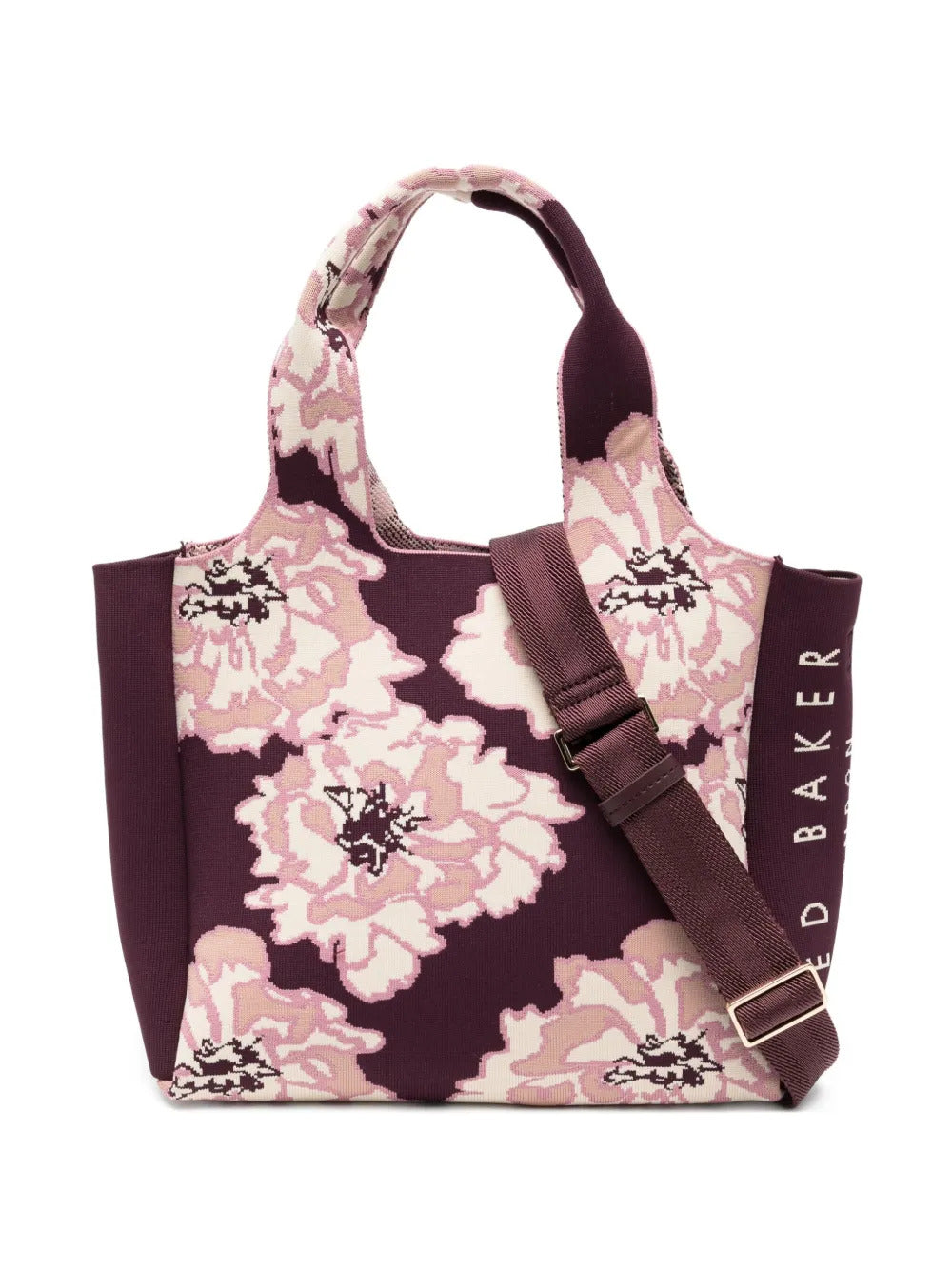 Ted Baker Women's Sara Jaquard Knit Tote, Burgundy
