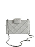 Tory Burch Women's Fleming Mini Soft Chain Wallet, Blanc
