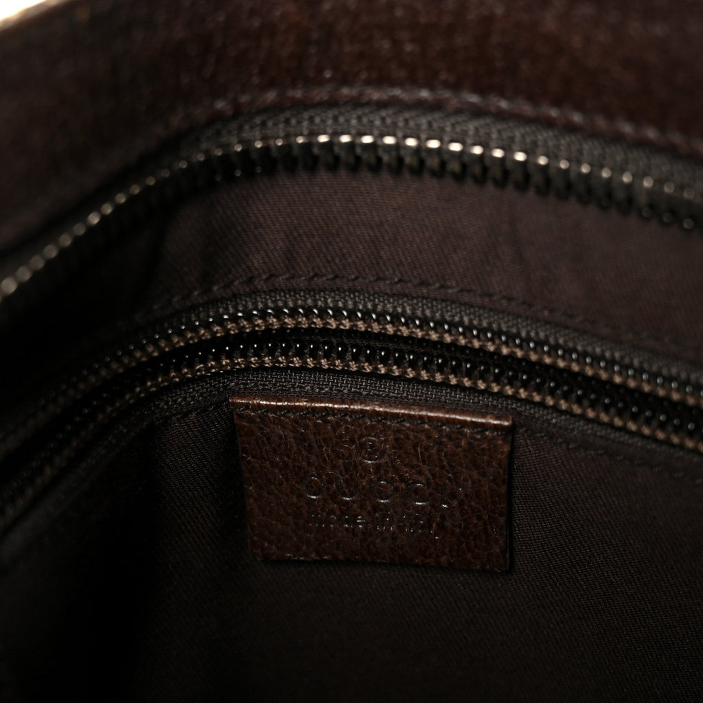 Monogram Flat Messenger Bag Dark Brown