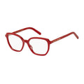 Marc Jacobs Eyeglasses Square Full Rim, Red Frame and Clear Demo Lenses Lens MARC6610C9A00